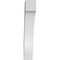 Ekena Millwork 5 1/2-in. W x 22-in. D x 34-in. H Imperial Architectural Grade PVC Knee Brace BRCP055X22X34IMP - alternate 5